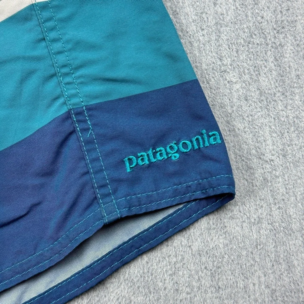 Patagonia Board Shorts Mens 32 Multicolor Stripes Wavefarer Swim Trunks 86558